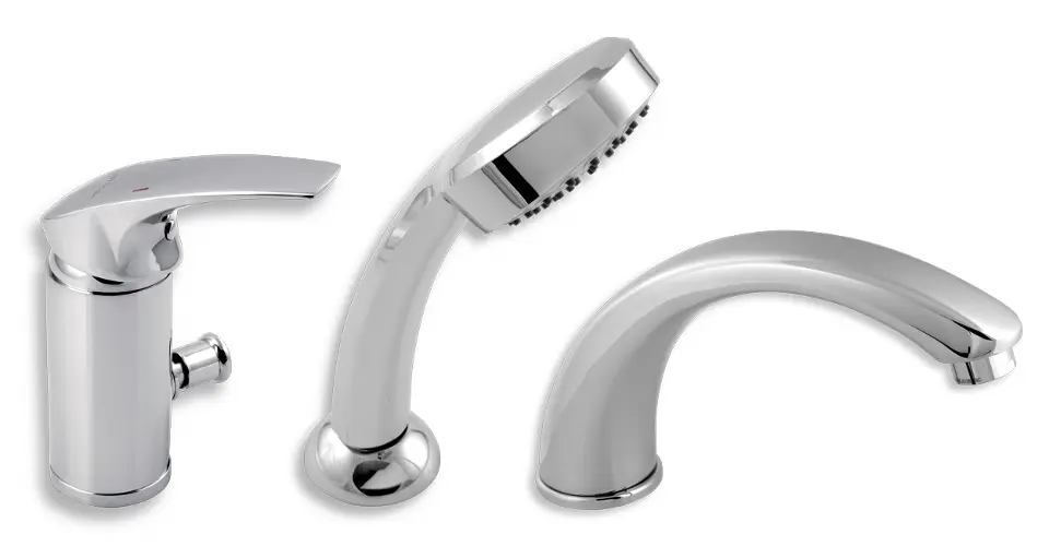 Novaservis Metalia 57 - 3-Loch-Badewannenarmatur, Chrom 57045,0