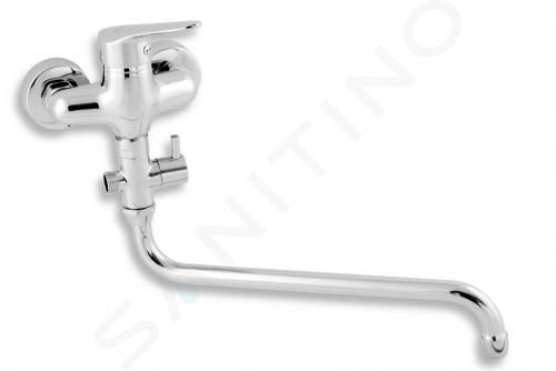 Novaservis Titania Iris New - Mezclador de lavabo sin accesorios 100 mm, cromado 94475/1,0