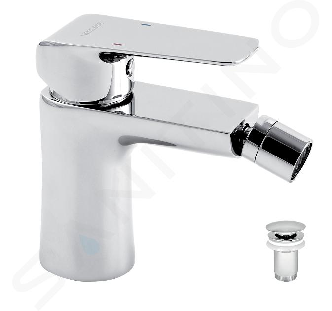 Novaservis Nobless Tina - Robinetterie de bidet avec vidage, chrome 38011,0