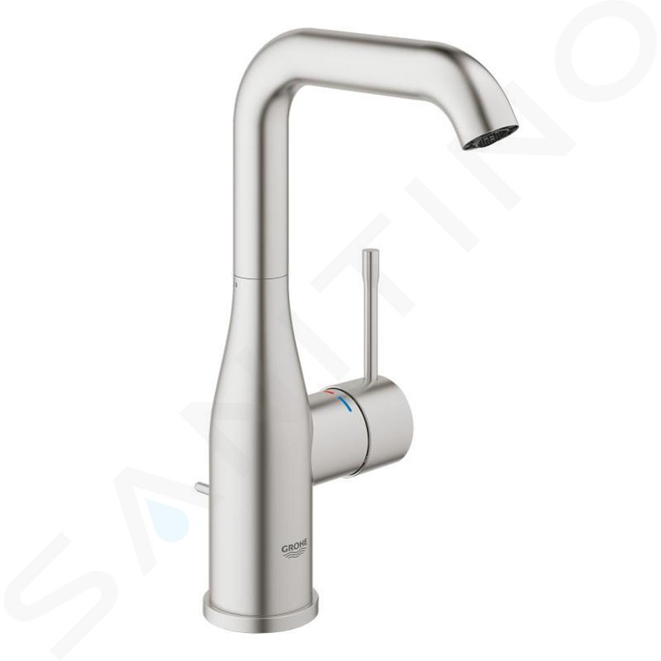 Grohe Essence - Bateria umywalkowa z wylewką, Supersteel 32628DC1