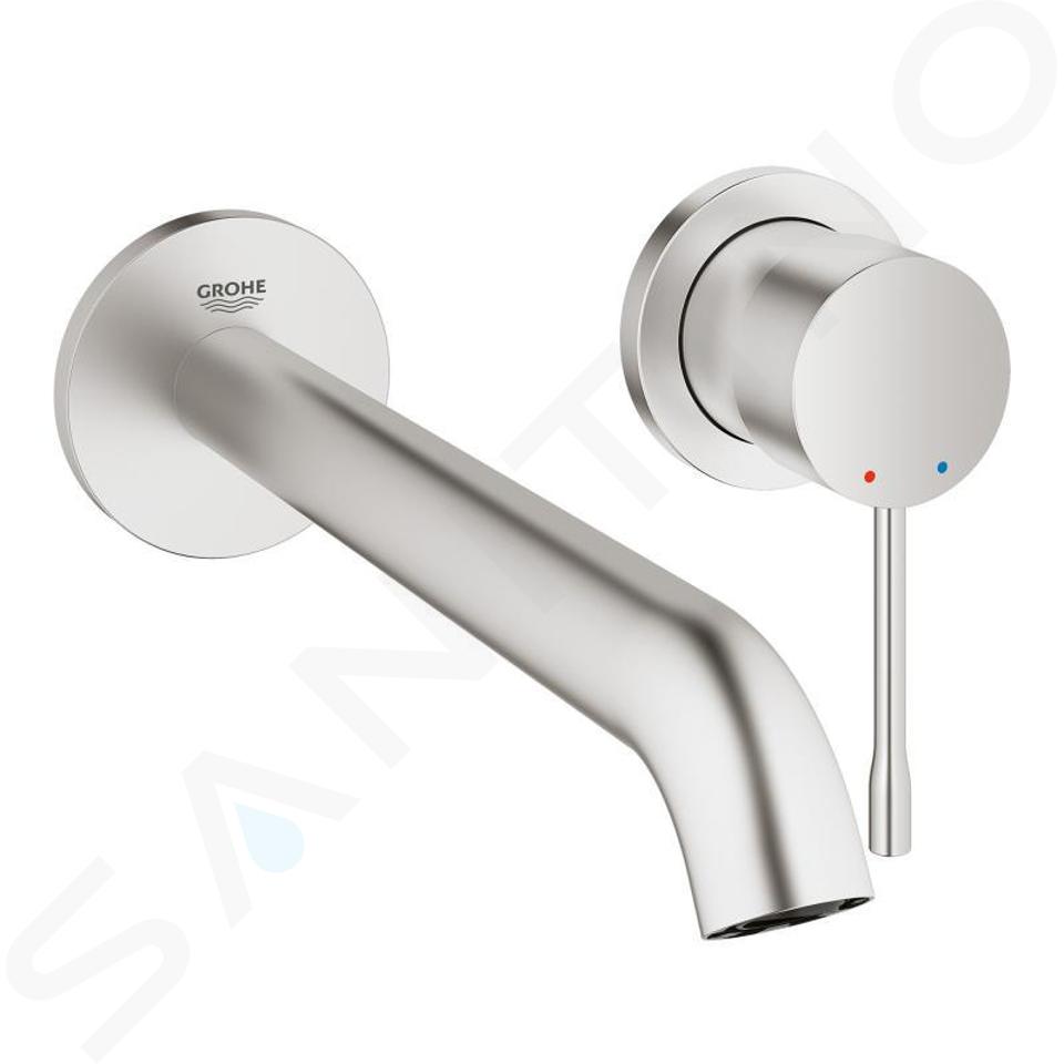 Grohe Essence - Dwuotworowa bateria umywalkowa podtynkowa L, Supersteel 19967DC1