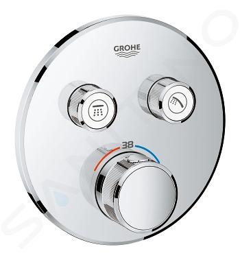 Grohe Grohtherm SmartControl - Grifo termostático empotrado de ducha, 2 válvulas, cromo 29119000