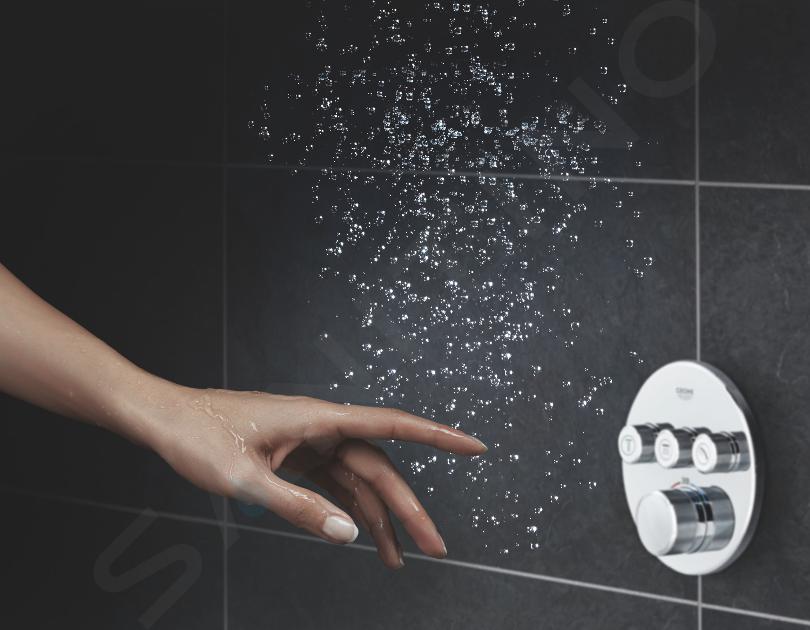 Grohe Grohtherm SmartControl - Grifo termostático de ducha empotrado con 1  válvula, Hard Graphite cepillado 29123AL0