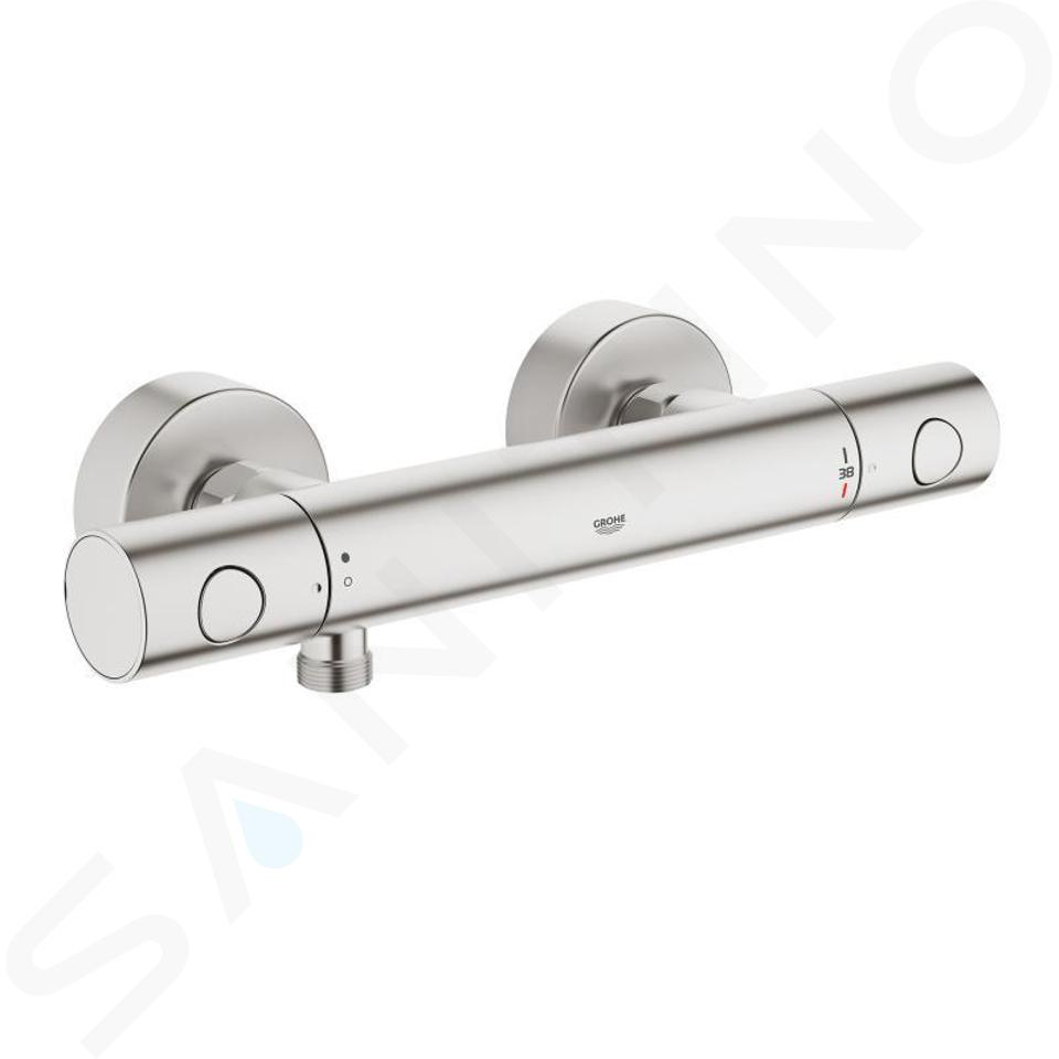 Grohe Grohtherm 1000 Cosmopolitan - Grifo termostático para ducha M, supersteel 34065DC2