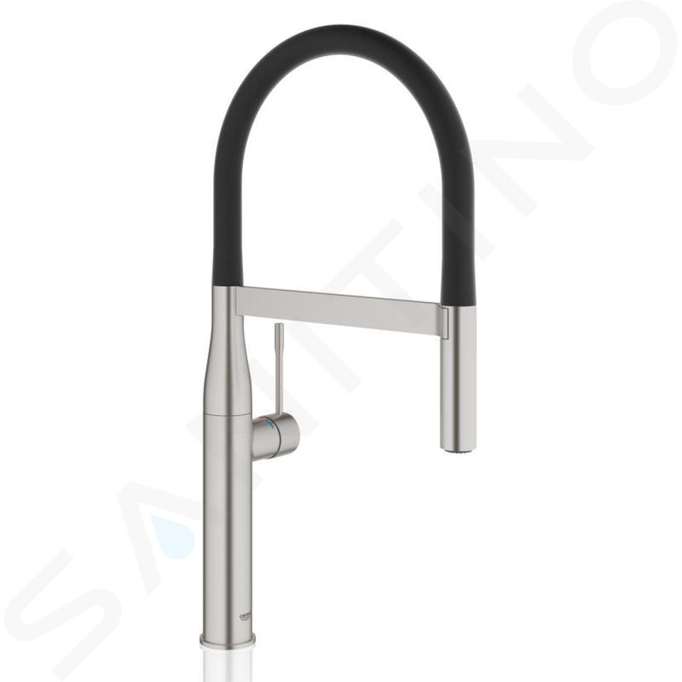 Grohe Essence - Spültischarmatur mit Federarm, SuperSteel 30294DC0