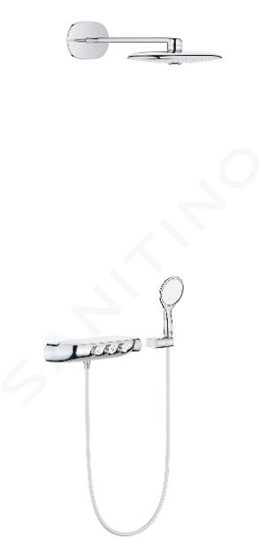 Grohe Rainshower SmartControl - Set doccia termostatico Duo ad incasso, 360 mm, cromato 26443000