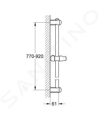 Grohe Euphoria - Barre de douche 900 mm, chrome 27500000