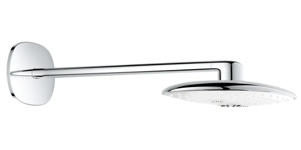 Grohe Rainshower - Kopfbrause Duo 360, Ausladung 450 mm, 2 Strahlen, Moon Weiß 26254LS0