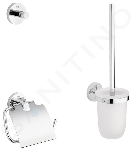 Grohe Essentials - Set de accesorii pentru toaletă 3 în 1, crom 40407001