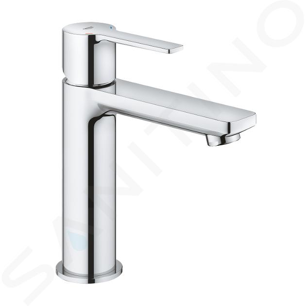 Grohe Lineare - Wastafelkraan met Push-Open afvoerplug, chroom 23106001