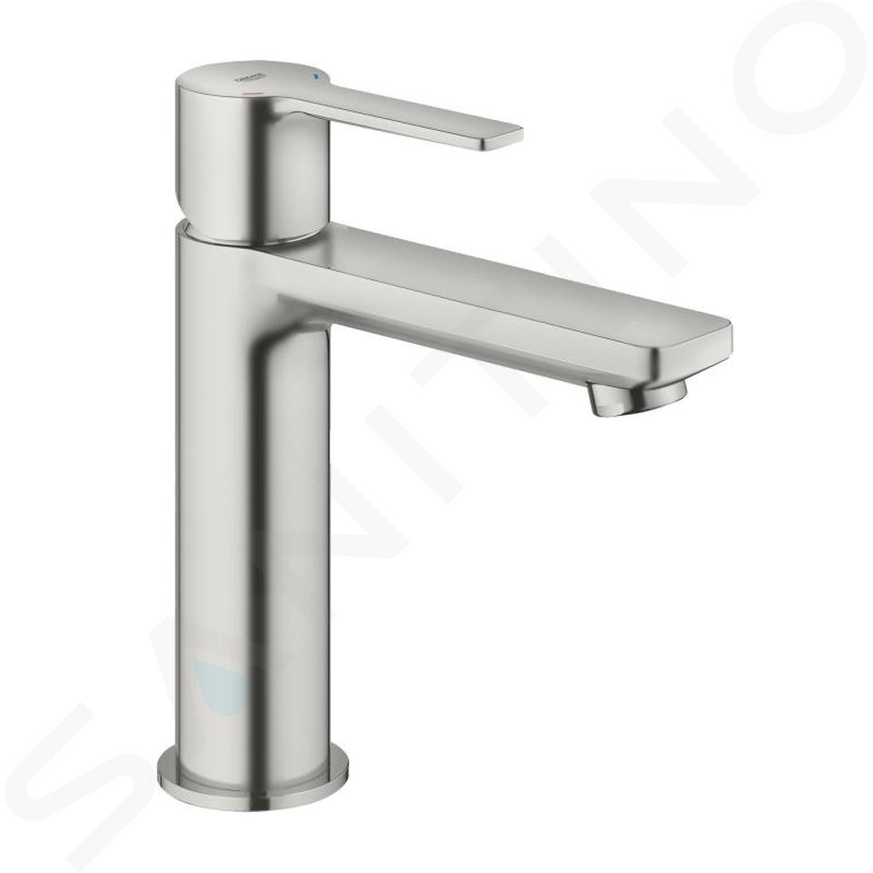 Grohe Lineare - Umyvadlová baterie s výpustí Push-Open, supersteel 23106DC1