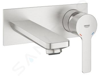 Grohe Lineare - Dwuotworowa bateria umywalkowa podtynkowa, Supersteel 19409DC1