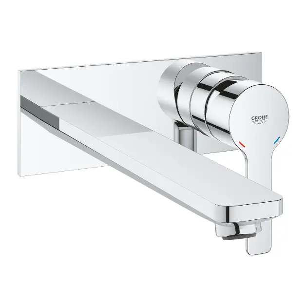 Grohe Lineare - Miscelatore L ad incasso per lavabo, montaggio a 2 fori, cromato 23444001