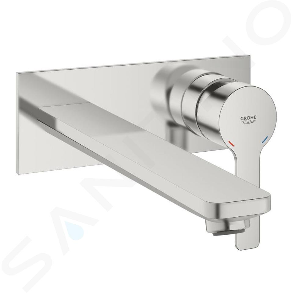 Grohe Lineare - Dwuotworowa bateria umywalkowa podtynkowa L, Supersteel 23444DC1