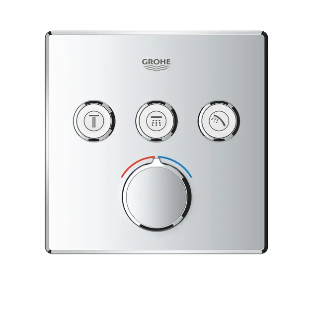 Robinet de cuisine ACCENT SMARTCONTROL Mitigeur avec douchette Chromé GROHE  - Oskab