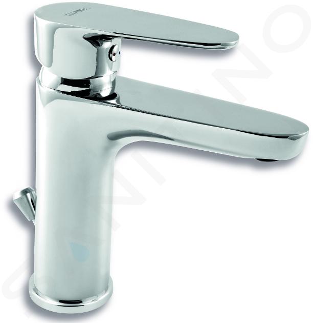 Novaservis Titania Smart - Miscelatore da lavabo, con sistema di scarico, cromo 98001,0