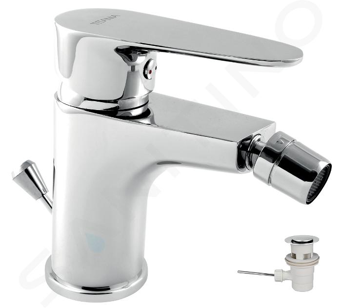 Novaservis Titania Smart - Robinetterie de bidet avec vidage, chrome 98011,0