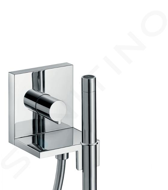 Axor ShowerCollection - Set doccetta a mano, 2 getti, supporto con flessibile, cromato 10651000