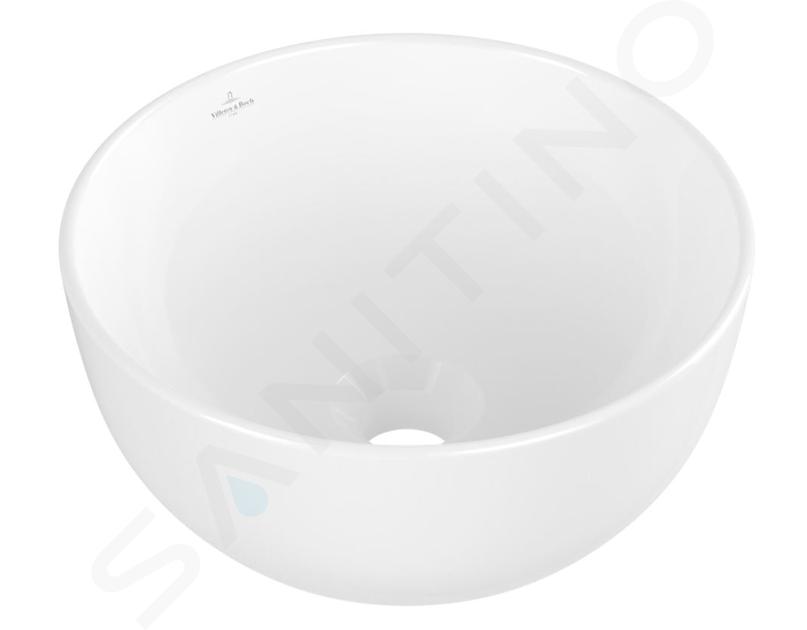 Villeroy & Boch Artis - Umývátko na desku, průměr 33 cm, bez přepadu, alpská bílá 43893201