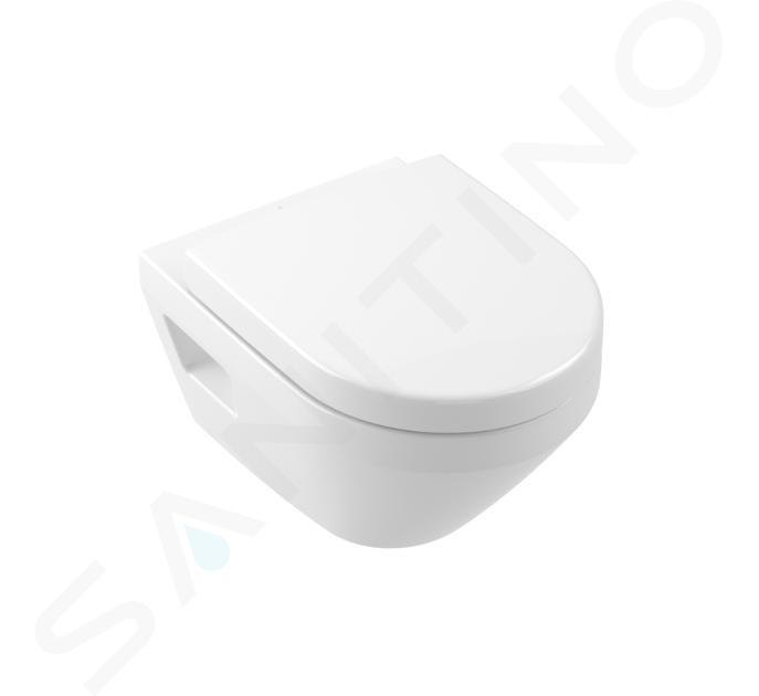 Villeroy & Boch Architectura - WC suspendu avec abattant SoftClosing, DirectFlush, TwistFlush, blanc alpin 4687CL01