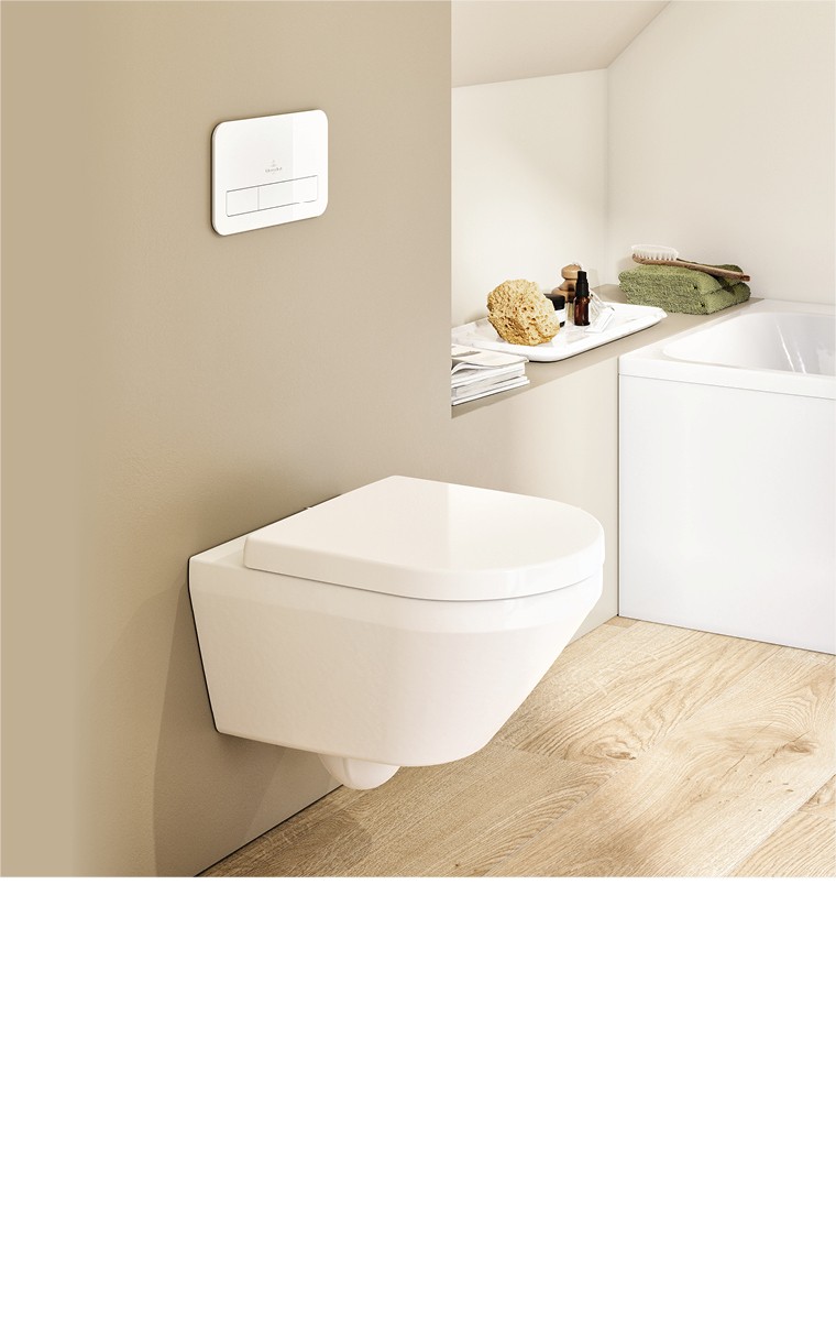 Villeroy & Boch Architectura - Wand-WC mit SoftClosing-Sitz, DirectFlush, TwistFlush, Alpinweiß 4694CL01