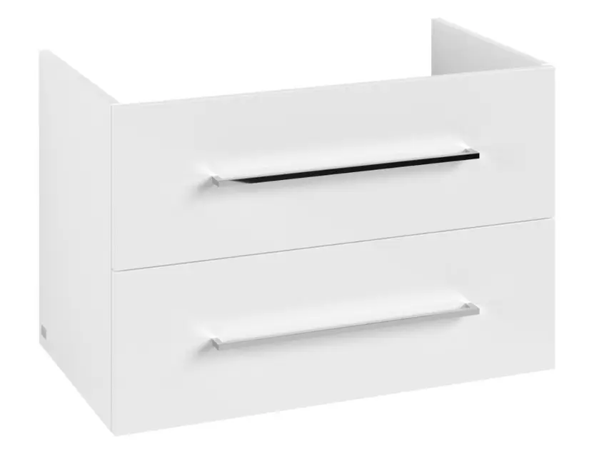 Levně Villeroy & Boch Avento - Umyvadlová skříňka, 78x51x45 cm, 2 zásuvky, Brilliant White A89100VE