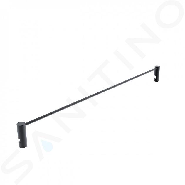 Nimco Unix - Corralito para estantería, longitud 40 cm, negro mate UNC 1001S-40-90