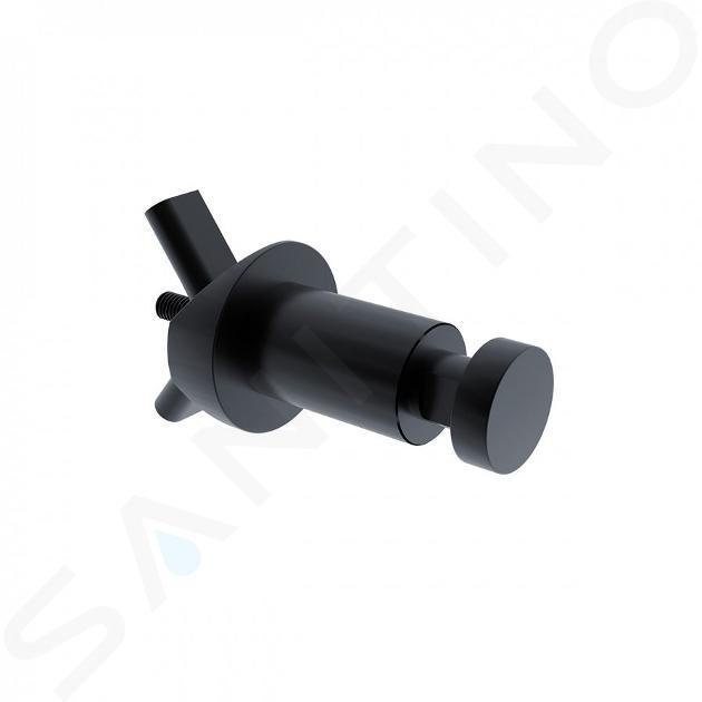 Nimco Unix - Gancho para elemento calefactor, negro mate UNC 13052-90