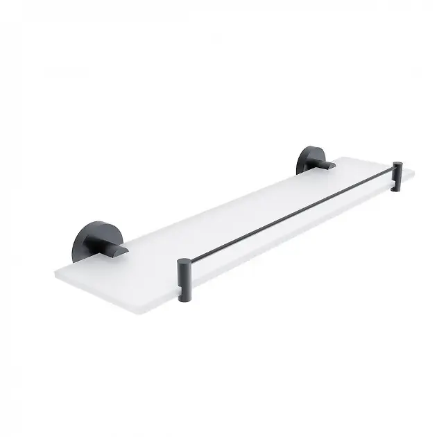 Levně Nimco Unix - Polička, 50 cm, matné sklo/matná černá UNC 13091BX-50-90