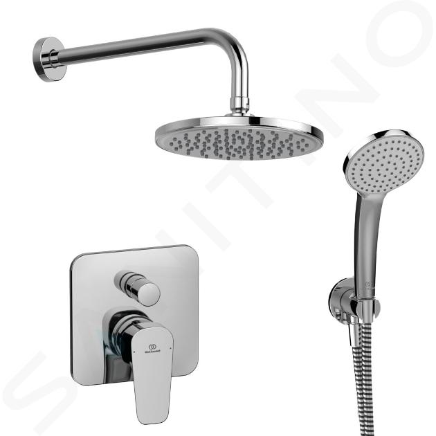 Ideal Standard Esla - Doucheset met inbouwkraan, met huis, diameter 20 cm, chroom bd577AA