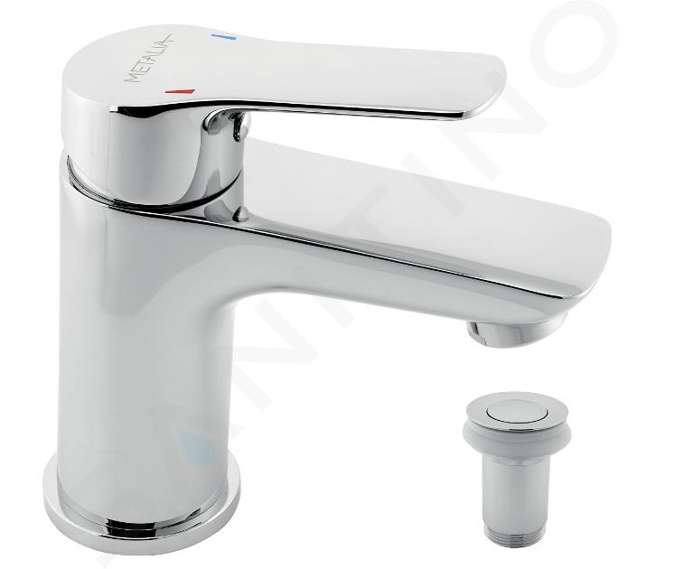 Novaservis Metalia 54 - Grifo de lavabo, con desagüe Click-Clack, cromo 54003,0