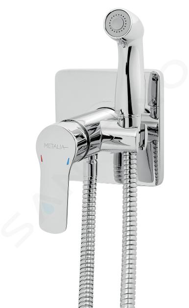 Novaservis Metalia 54 - Miscelatore ad incasso per bidet, con doccetta e corpo incasso, cromo 54211,0