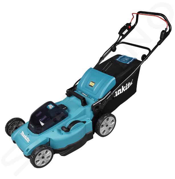 Makita Gartenmaschinen - 18V Akku-Rasenmäher, Schnittbreite 48 cm, 2 x 5 Ah LXT-Akkus, Ladegerät DLM480CT2