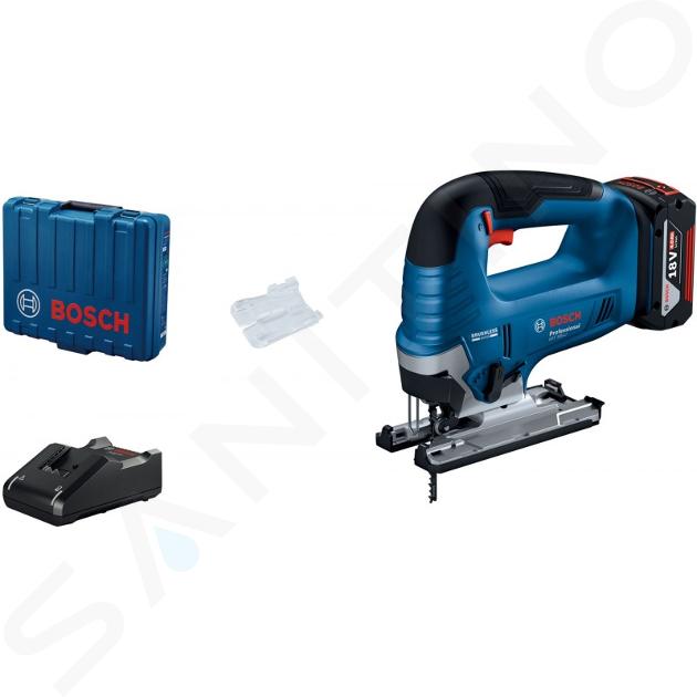 Bosch Herramientas - Sierra de calar AKU 18V, 1x batería 4,0 Ah, cargador 06015B3023