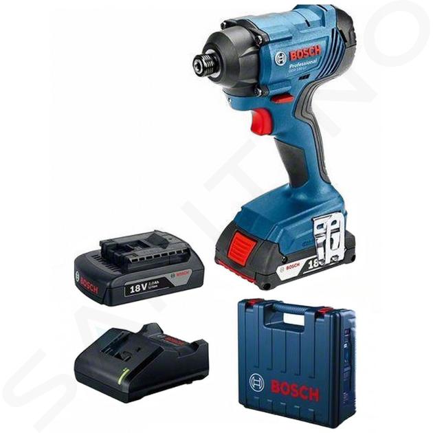 Bosch Náradie - 18V AKU rázový uťahovač, 2x aku 2,0 Ah, nabíjačka 06019G5123