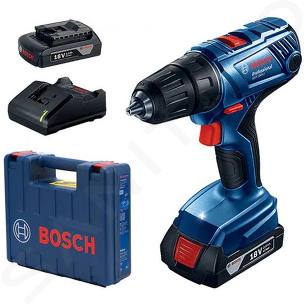 Bosch Nářadí - 18V AKU šroubovák, 2x aku 2,0 Ah, nabíječka 06019H5000