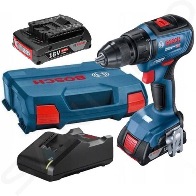 Bosch Náradie - 18V AKU skrutkovač s príklepom, 2x aku 2,0 Ah, nabíjačka 06019H5100