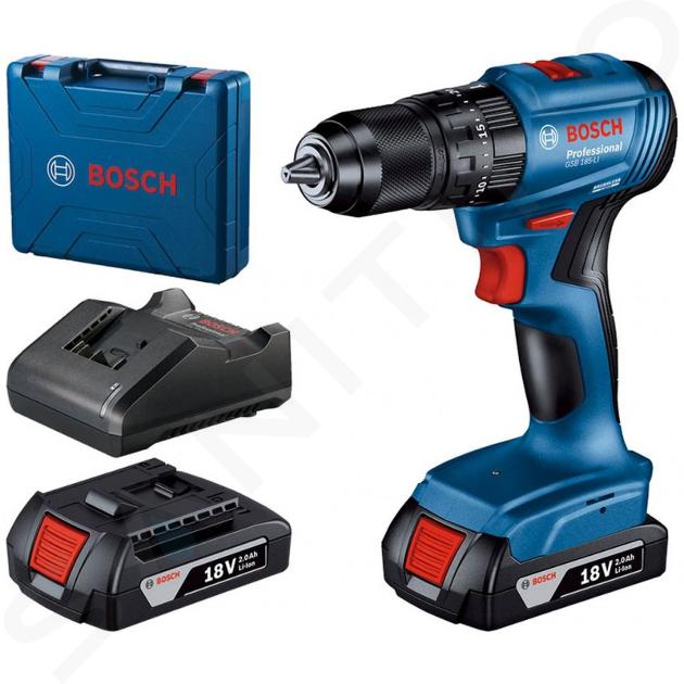 Bosch Werkzeug - 18V Akku-Schlagschrauber, 2x 2,0 Ah Akkus, Ladegerät 06019K3100