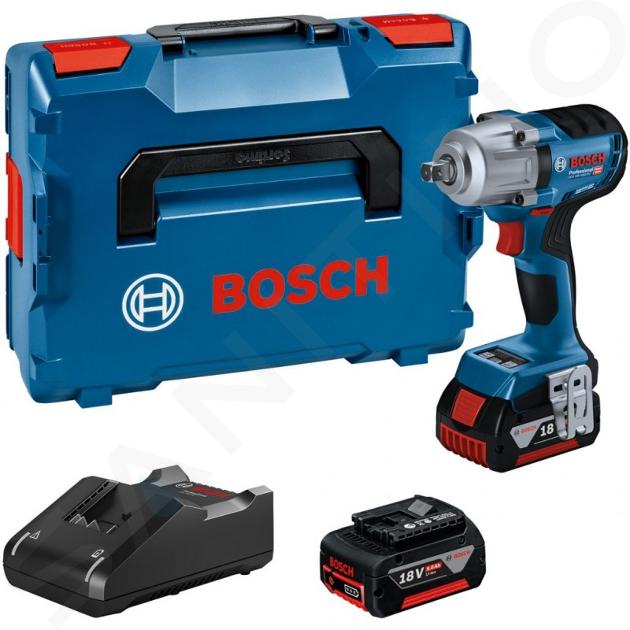 Bosch Náradie - 18V AKU rázový uťahovač, 2x aku 5,0 Ah, nabíjačka 06019K4103