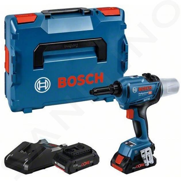 Bosch Náradie - 18V AKU nitovacia pištoľ, 2x aku 18 V ProCORE 4,0 Ah, nabíjačka 06019K5001