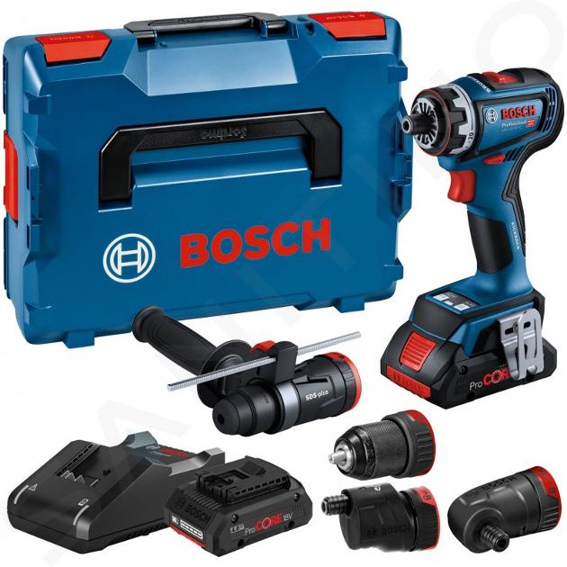 Bosch Unelte - Mașină de înșurubat și găurit pe acumulator 18V cu accesorii, 2x acumulator 4,0 Ah Li-Ion, încărcător 06019K6200