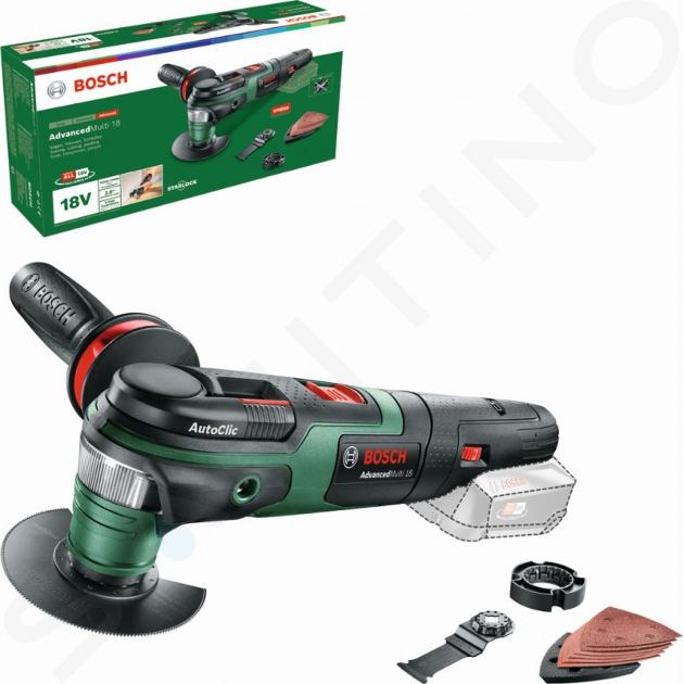 Bosch Nářadí - 18V AKU oscilační multibruska, bez baterie a nabíječky 0603104000