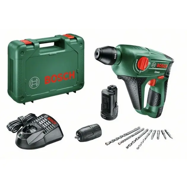 Bosch Nářadí - 12V AKU vrtací kladivo, 2x aku 2,5 Ah Li-Ion, nabíječka 060398400E