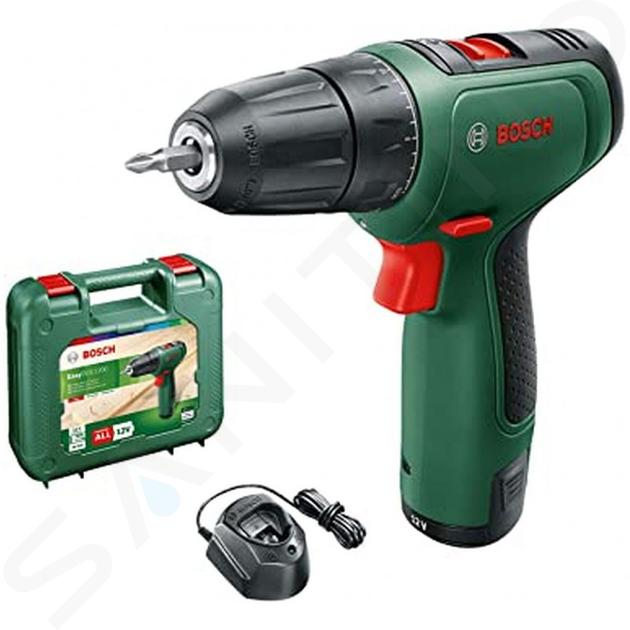 Bosch Herramientas - Taladro atornillador de batería de 12 V, 1 batería de 1,5 Ah, cargador 06039D3006