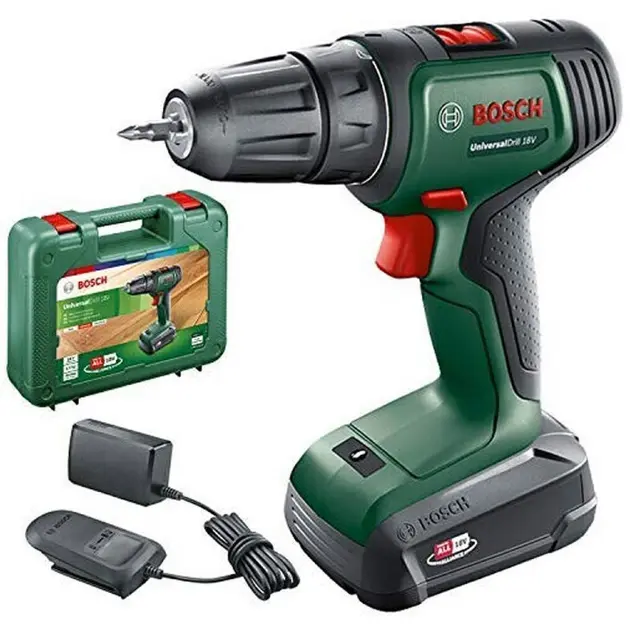 Bosch Nářadí - 18V AKU vrtací šroubovák, 1x aku 1,5 Ah Li-Ion, nabíječka 06039D4001