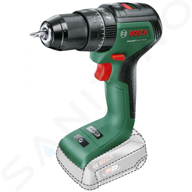 Bosch Nářadí - 18V AKU vrtačka s příklepem, bez baterie a nabíječky 06039D7100