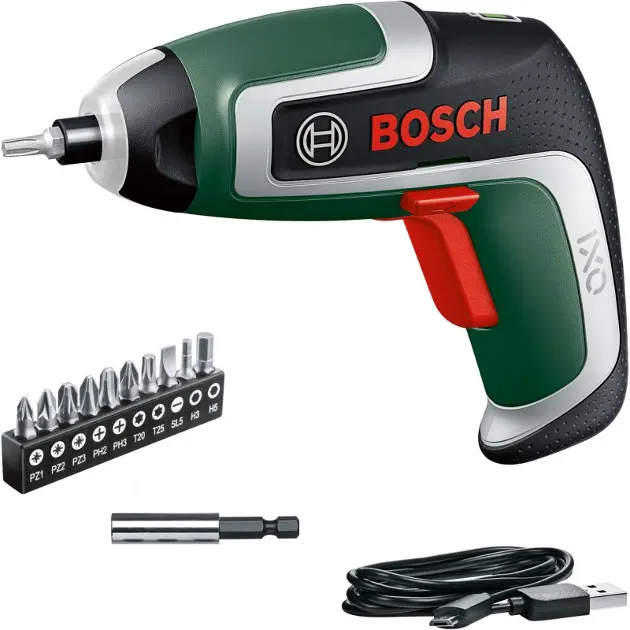 Bosch Accessoires - Visseuse sans fil 3,6 V, avec embouts, câble USB 06039E0020