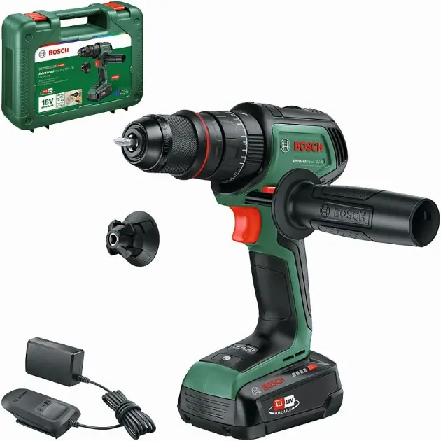 Bosch Herramientas - Taladro atornillador AKU 18V con atornillador de impacto, 1x batería 2,5 Ah, cargador 06039E2101