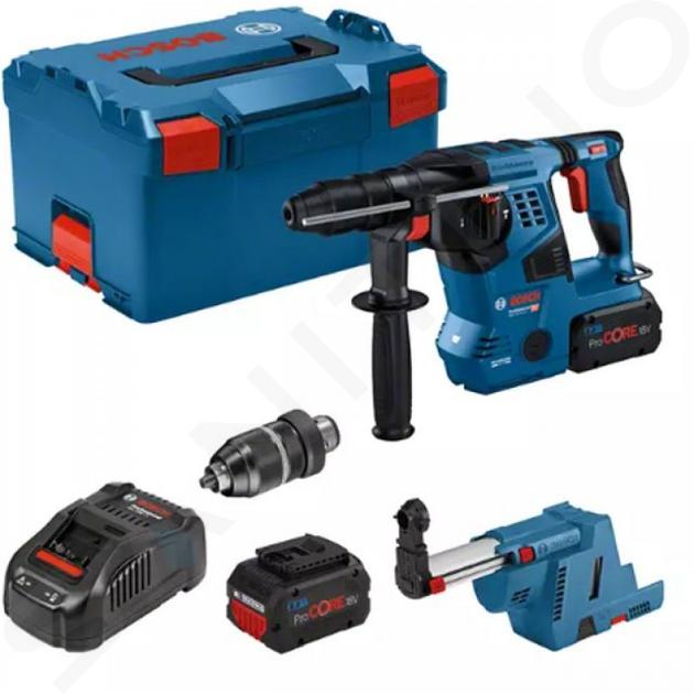 Bosch Náradie - 18V AKU vŕtacie kladivo SDS Plus, 2x aku 8,0 Ah, nabíjačka 0611921003