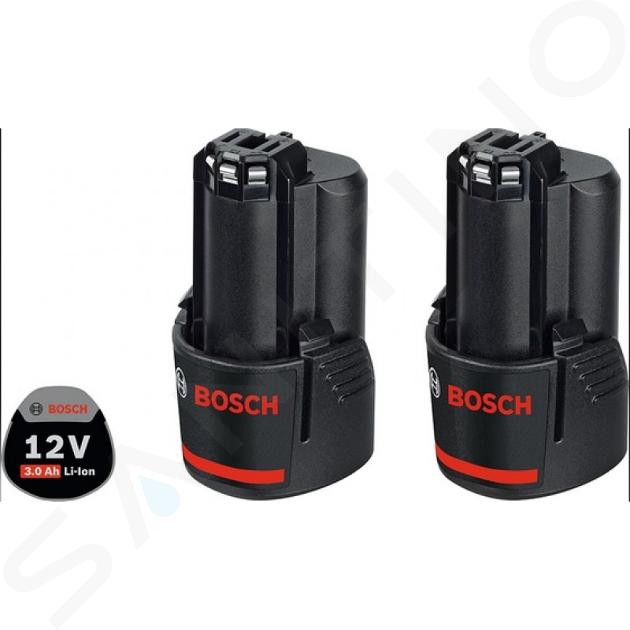 Bosch Příslušenství - 12V akumulátor Li-Ion GBA 3,0 Ah, 2 kusy 1600A00X7D